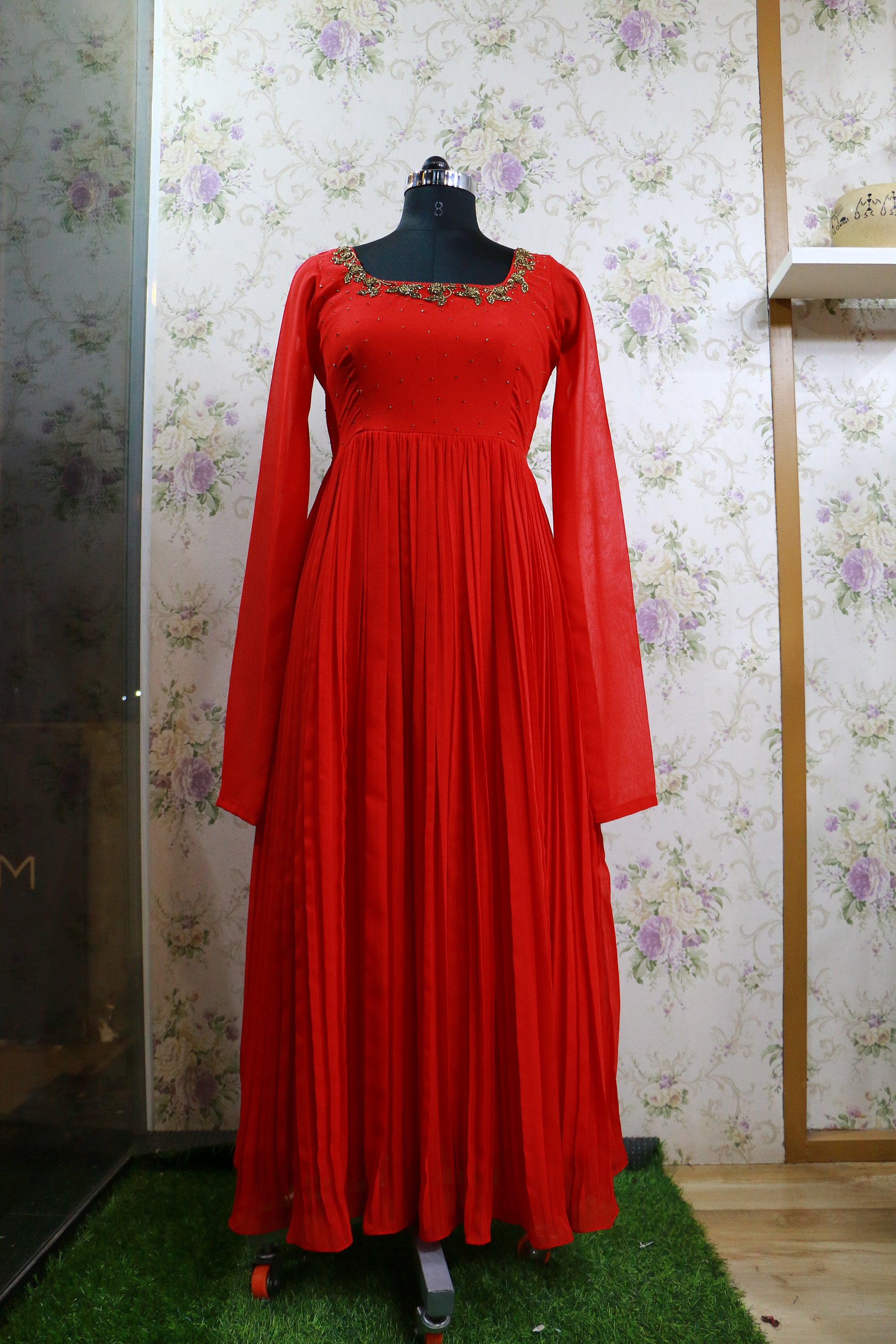 LUZON A-line dress in chiffon, lace, beads Wedding Dress by Pronovias